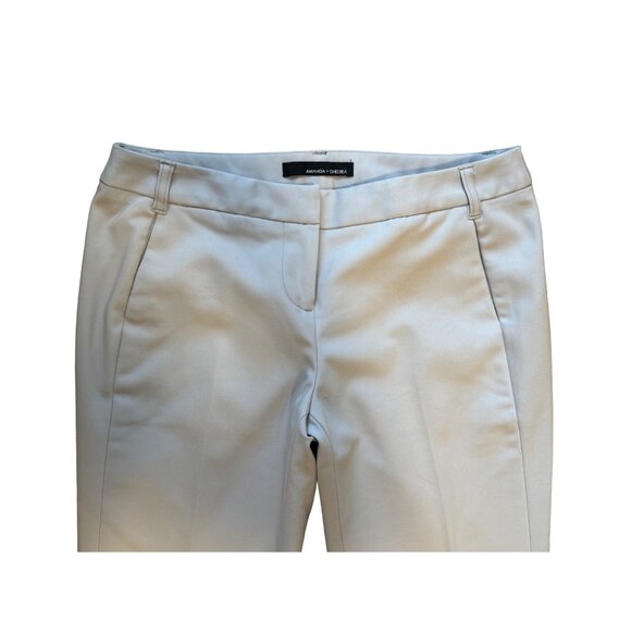 Size 6 Amanda + Chelsea Contemporary Fit Narrow Leg Grey Ankle Pants w/Pockets - Picture 3 of 6